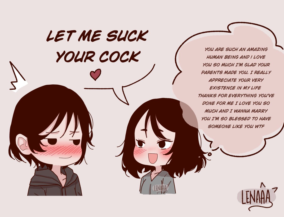 it's a love language  : 3