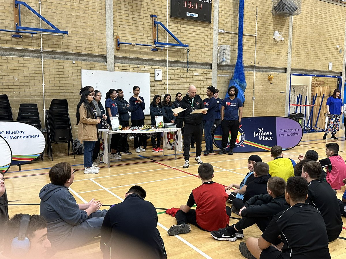 <a href="/Bruneluni/">Brunel University of London</a> <a href="/Panathlon/">Panathlon Challenge</a> <a href="/mark___bullock/">Mark Bullock he/him 💙</a> Congratulations to everyone who took part and represented their school and a special well done to <a href="/ParkAcademyWL/">Park Academy West London</a> <a href="/parkacademype/">Park Academy PE</a> for winning this event #Inclusion #Proud #Equality Massive thanks to #brunelvolunteers too <a href="/MeadowHighSch/">Meadow High School</a> <a href="/TeamOak_Wood/">Oak Wood PE</a> <a href="/Bruneluni/">Brunel University of London</a>