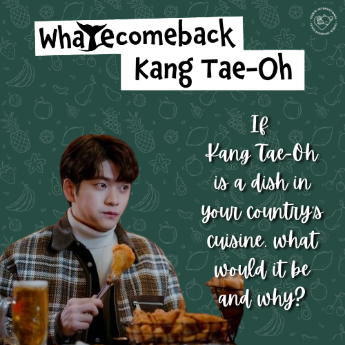taebinintl's tweet photo. Q11. He must be having his dinner now. If Kang Tae-Oh is a dish in your country’s cuisine, what would it be and why?
Pls include these when you reply your answers.💚
#Welcome_Back_TAEOH
#SpringtimeWithKangTaeOh
KANG TAEOH IS BACK
Like, repost, and quote tweet! https://t.co/pBQHPDblf5