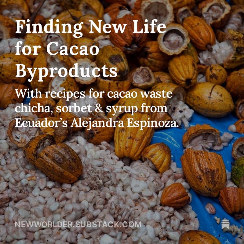 There’s a ton of waste in the chocolate making process. Loads of it. The rest of the fruit other than the beans does have many more uses and while the current value chain makes it difficult to take full advantage of them, it has to start somewhere: open.substack.com/pub/newworlder…