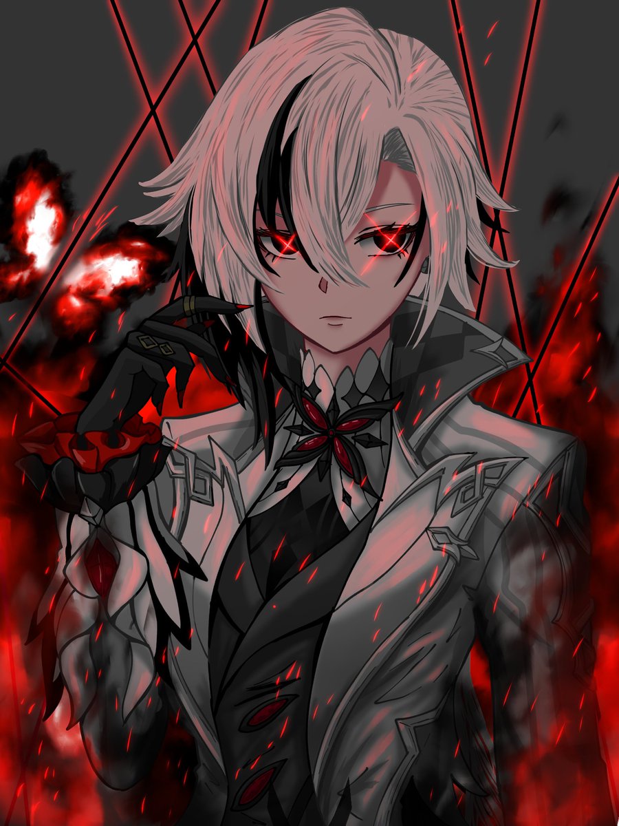 召使-アルレッキーノ- #召使 #アルレッキーノ #原神 #イラスト #絵