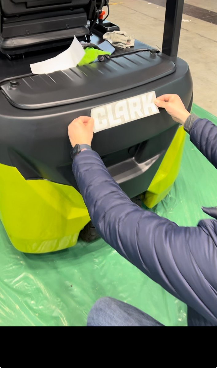 Prepping for LogiMAT 2024! Our team is hard at work ensuring every CLARK electric forklift shines bright for the big reveal. Get ready for innovation and efficiency at its finest. Visit us tomorrow in hall 9, booth 9D41. #CLARK #LogiMAT2024