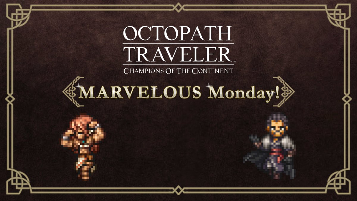 octopath_cotc's tweet photo. Today calls for a battle-hardened MARVELOUS Monday! ✨

The reborn Gertrude Cup Race begins today! What teams and strategies are you using to take down this master apothecary in the arena?

#OCTOPATHCotC https://t.co/t23QwyHo8i