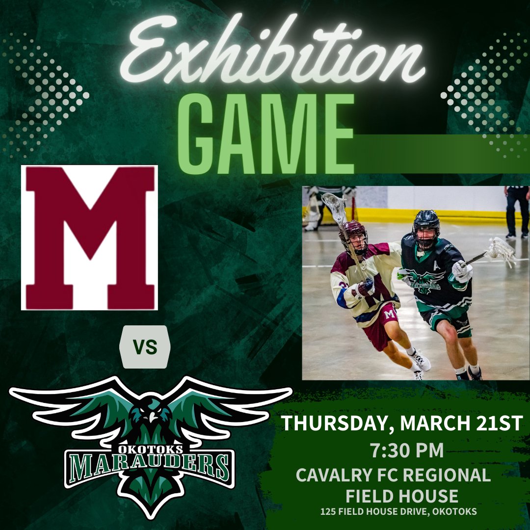 Our next Pre Season Exhibition Game is this week against the <a href="/JrBMountaineers/">Calgary Mountaineers</a>!

📆 Thursday, March 21st
⌚7:30PM
📍 Cavalry FC Regional Fieldhouse

#rauderball #GreenTillWeDie
