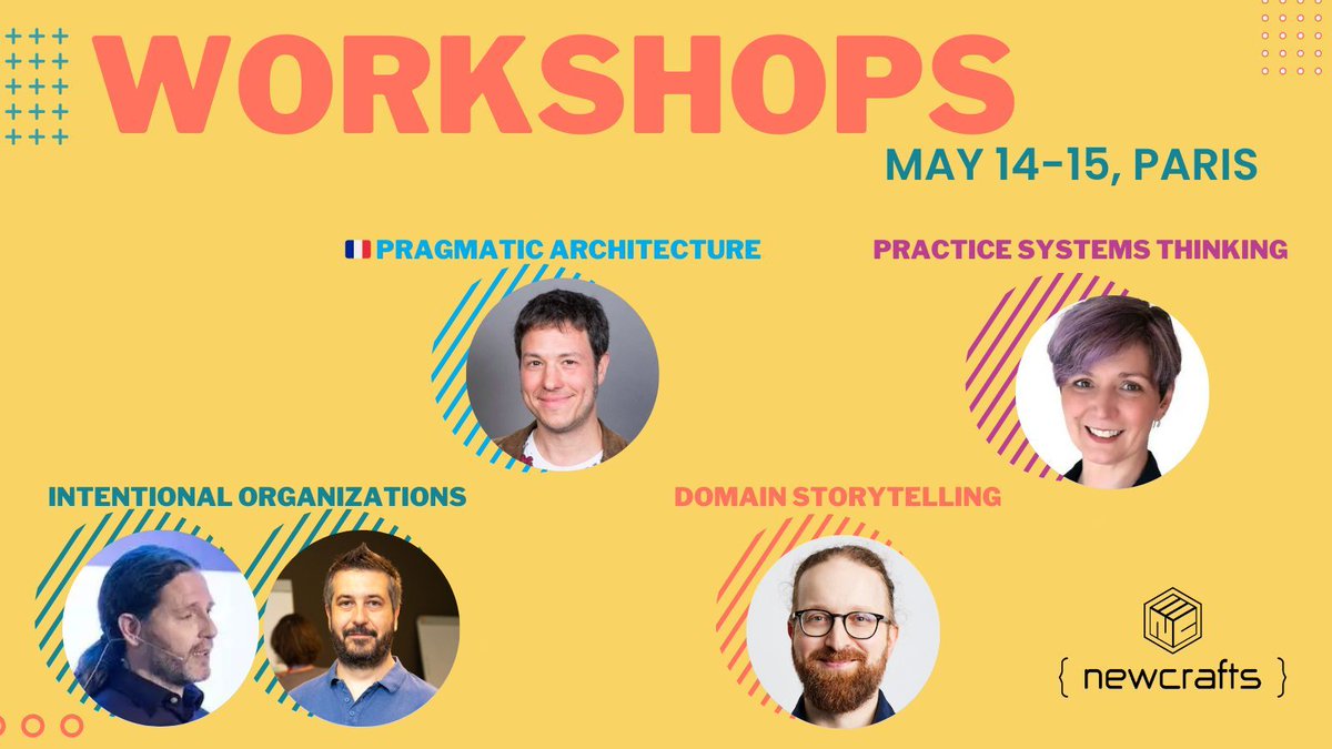 Here is the overview of all our Pre-Conference Workshops for May 14-15 in Paris: buff.ly/43ok1FL 
Don't wait to order, so we can confirm our workshops soon!