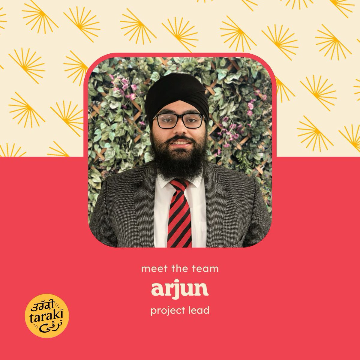 the work we do at tarakī is not possible without the support of our communities and brilliant team! time to reintroduce some of our team! meet arjun, a member of ThoughtFull Impact who have been commissioned to project manage an initiative funded by Zoom Cares! 🌿