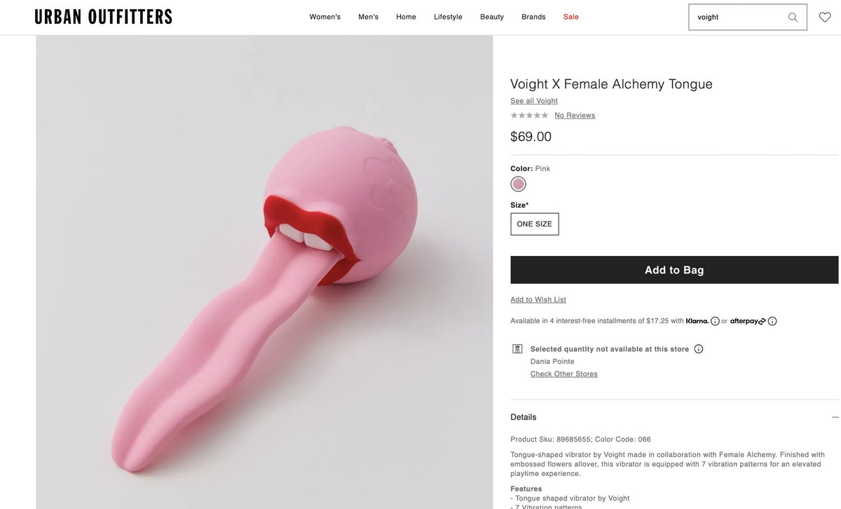 urban outfitters sex toys VOIGHT SEX TOY ON URBAN OUTFITTERS 🩷