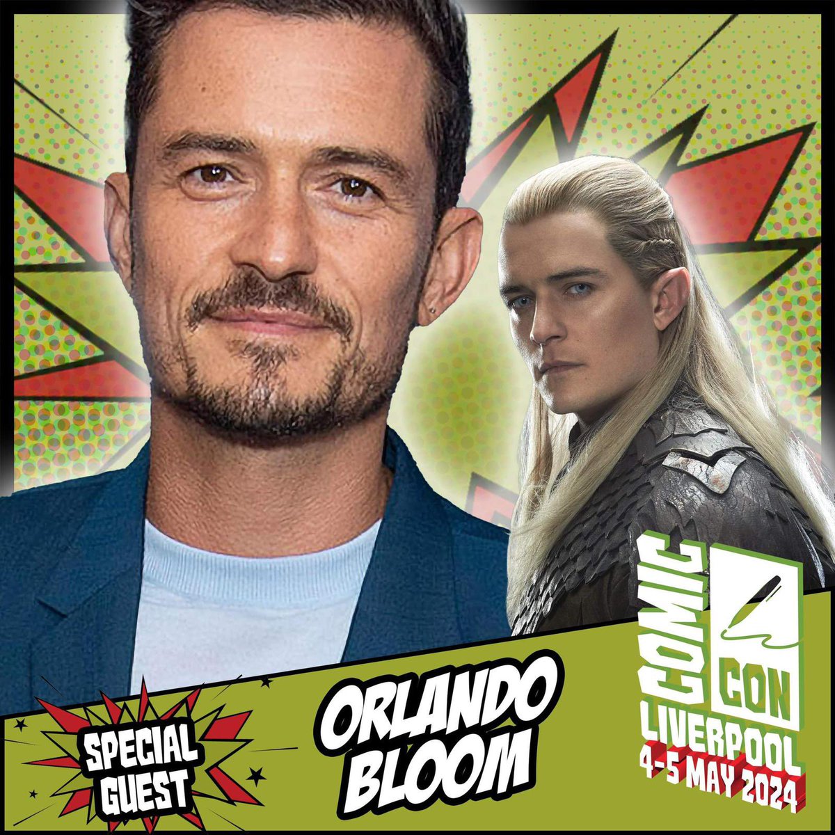 MONOPOLY EVENTS UK EXCLUSIVE Comic Con Liverpool welcomes Orlando Bloom, known for projects such as Pirates of the Caribbean, Lord of the Rings, The Three Musketeers, and many more. Appearing 4-5 May! Tickets: comicconventionliverpool.co.uk