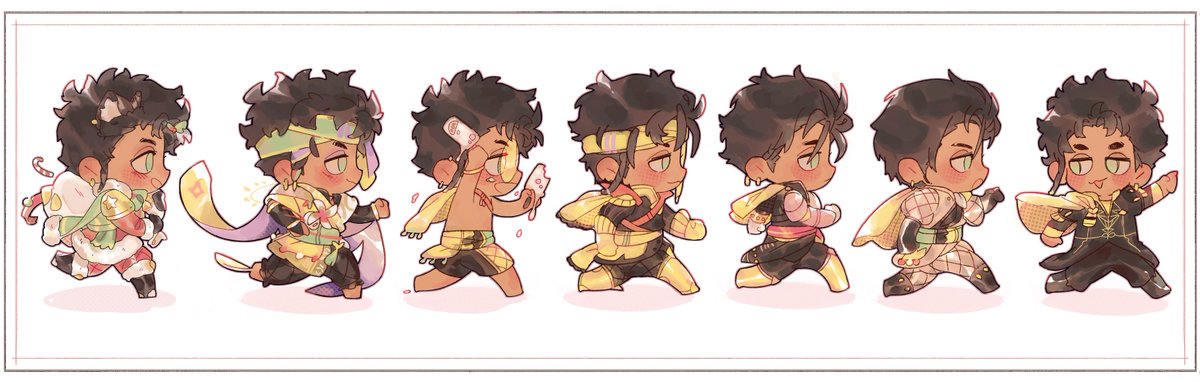 forgot to show my once-again updated Claude bookmark when his chrisms alt came out WHOOPS