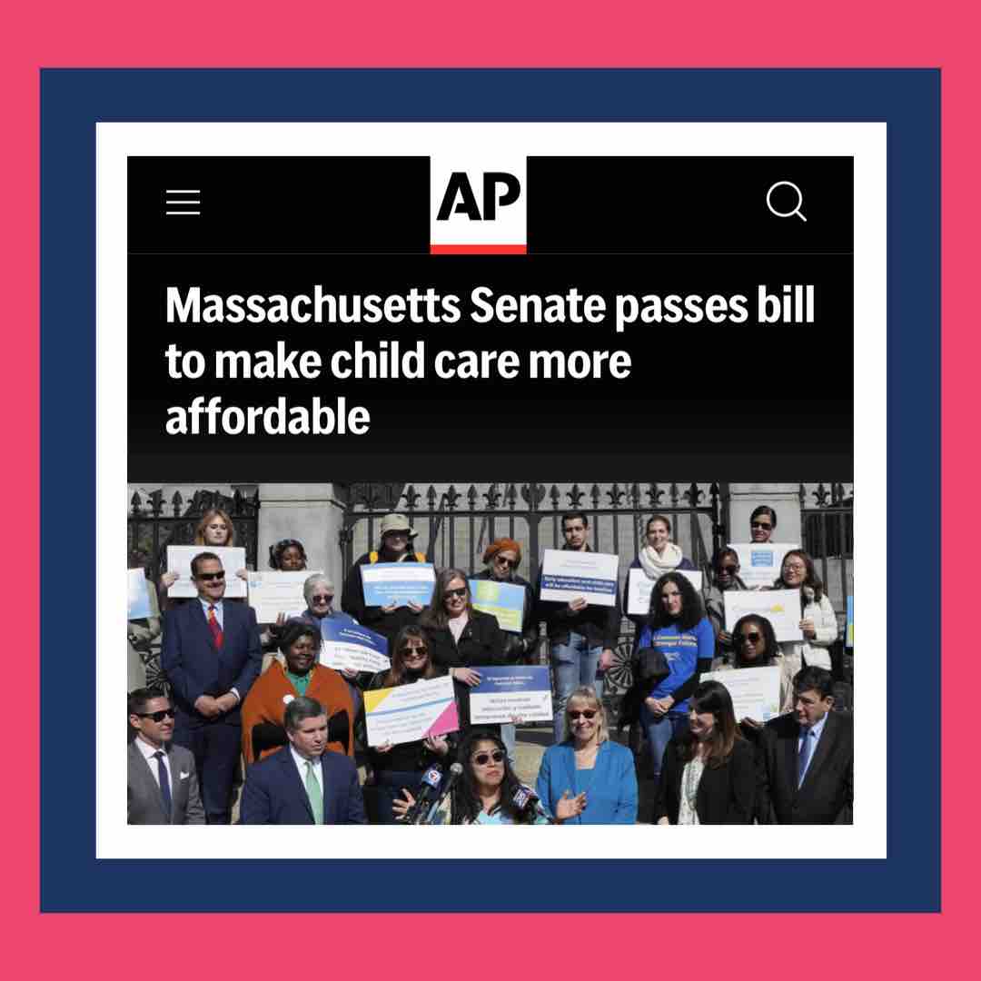 “We need to make child care and early education more affordable and accessible,” said Senate President Karen Spilka before the Early Ed Act was passed in the Senate. We agree! Now, the bill heads to the House. #mapoli #childcarecrisis