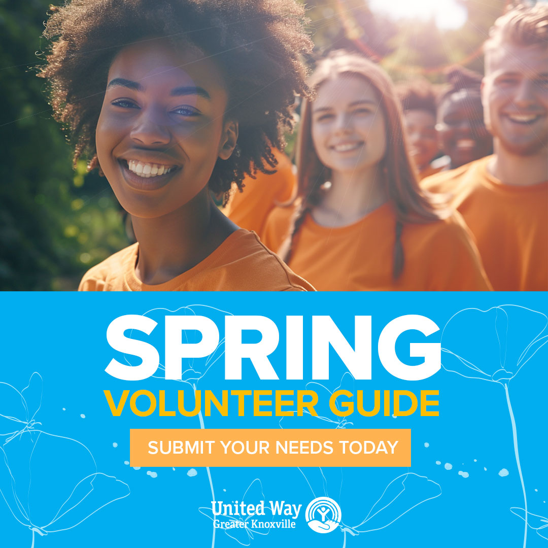 🌷 Spring is in the air, and so is the spirit of giving back. 🌟 Showcase your organization's needs in our Spring Volunteer Guide. Create a new opportunity on the Volunteer East TN webpage and select '2024 Spring Volunteer Guide' as your initiative. ➡️ ow.ly/9Zr150QTFMw