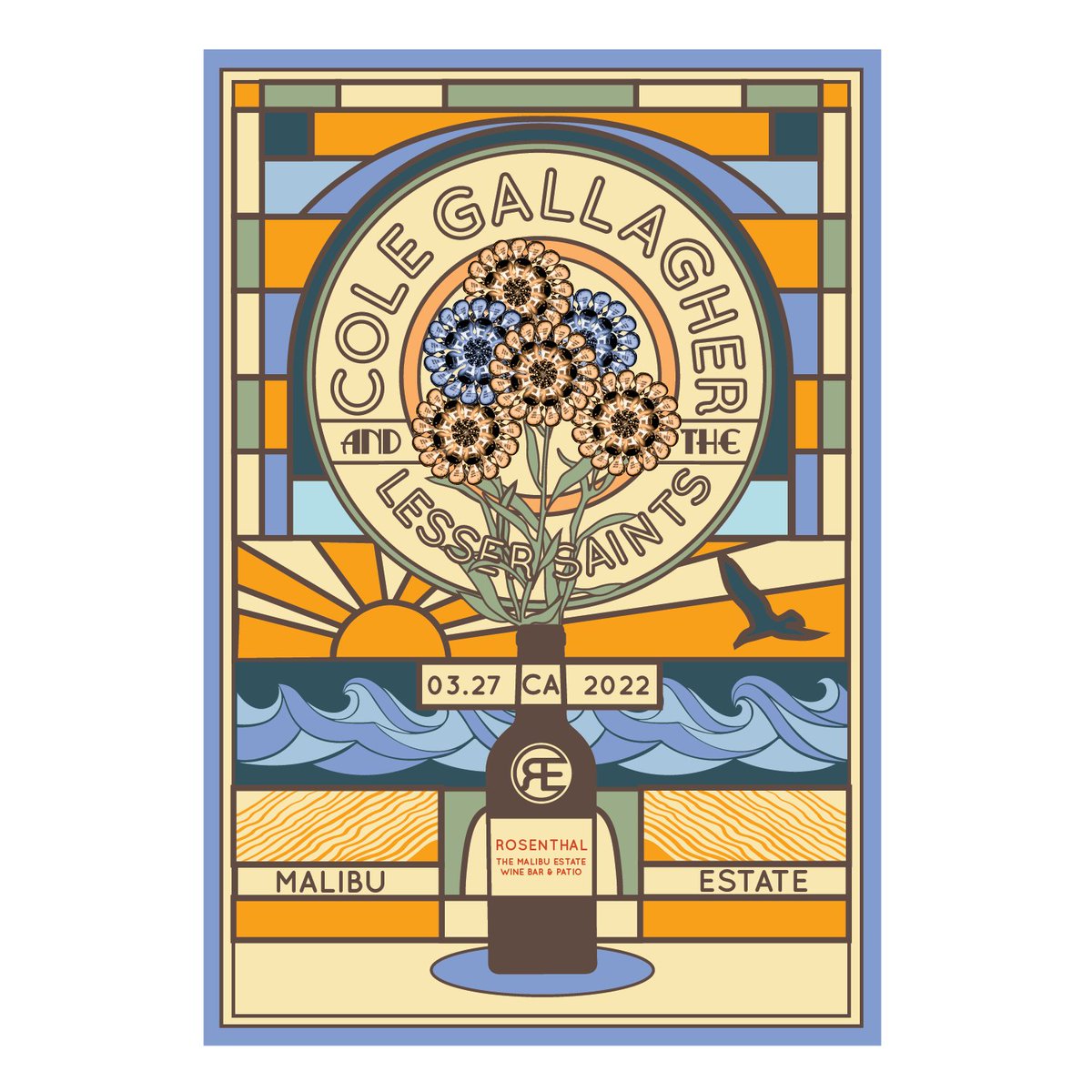 Savvy_Artist's tweet photo. Client Event Poster from 2022 - The client requested a retro stained glass design. The Flowers are made from Les Paul guitar bodies. #vectordesign #graphicdesign #graphicdesigner #retrodesign #stainedglass #clientart #eventdesign #posterdesign #smm https://t.co/ukZTY3Hchp