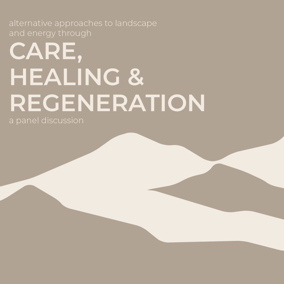 THIS SATURDAY join us at @DCAdundee for a panel discussion that will delve into practices aligned with the principles of #care, #healing, & #regeneration and explore our speakers' alternative approaches to landscape & energy. 🌿free #hybrid tickets: bit.ly/DCA-Dundee