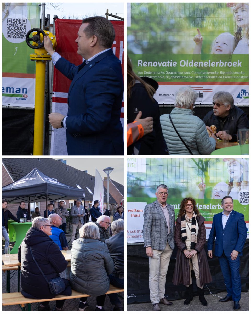 Vanmiddag draaide wethouder Spaans symbolisch de gaskraan dicht. Na de renovatie, door Nijhuis en Breman, zijn 150 van onze woningen in Zwolle Zuid straks volledig aardgasvrij! Een mooi moment om samen met de bewoners bij stil te staan. Meer weten? swz.nl/oldenelerbroek