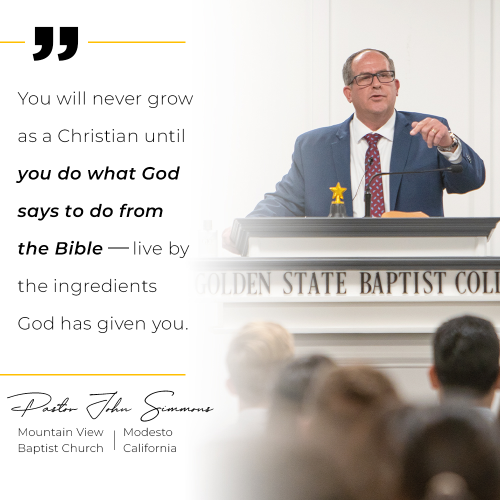 gsbc's tweet image. During our chapel service, Pastor John Simmons preached a compelling message from Exodus 32:1-6. He highlighted the importance of living according to God's standards rather than conforming to the world. For more information about GSBC, visit our website at gsbc.edu