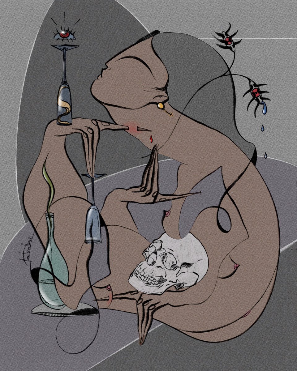 AnnaTsvell's tweet image. “Life Eternal”, 
March 18 2014 / insp by @thebandGHOST 

__________________

#visualart #abstractfigurative #figurativeart #visualartist #abstractart #abstractart #lineart #linework #ghost #ghostband #ghostbc #GhostArts #ghostart