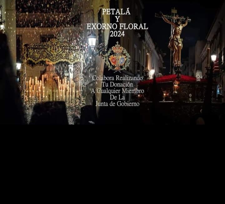 PETALÁ Y EXORNO FLORAL 2024

Colabora Realizando tu Donación A Cualquier Miembro De La Junta De Gobierno
<a href="/BuMuAmBerja/">Buena Muerte y Amargura</a>
#semanasantaberja 
#buenamuerteberja
#amarguraberja