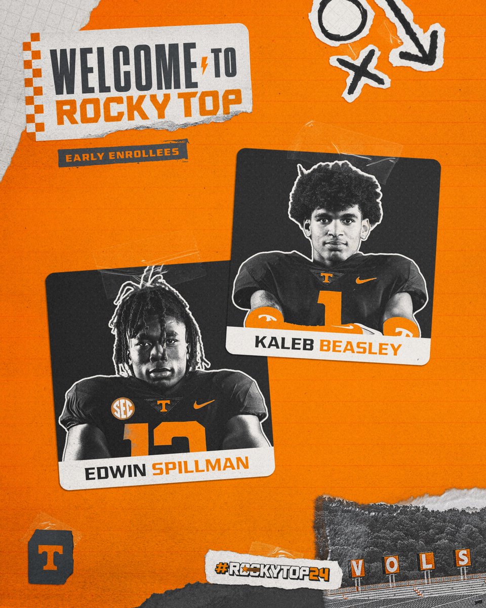 Vol_Football's tweet photo. Two new faces on Rocky Top!

#RockyTop24 | #GBO 🍊 https://t.co/AscrznOLeW