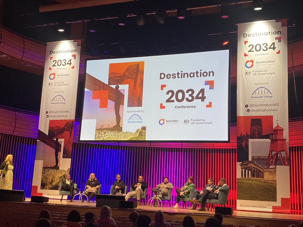 juliewilson1's tweet photo. A fantastic day @DestinationNEE #Destination2034 tourism conference. A real celebration of our amazing North East and so many exciting things ahead! #EnglishTourismWeek24 https://t.co/d2koRhQ3So