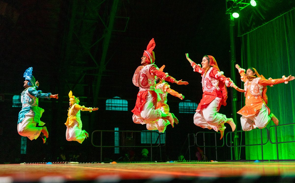 Cornell's tweet photo. Cornell Bhangra brought the buoyancy and joyfulness of Bhangra to their 21st PAO Bhangra competition on Saturday. The Cornell team was founded in 1996, making them one of the oldest and best collegiate teams in the country. https://t.co/dWNWATaL7G