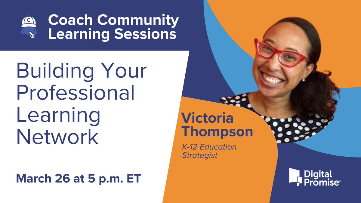 DigitalPromise's tweet photo. Instructional coaches, are you ready to take your #PLN to the next level? Mark your calendar for an exclusive workshop on leveraging LinkedIn with guest, @VictoriaTheTech, on March 26 at 5 p.m. ET.
RSVP today: https://t.co/6ilejcZ6kQ
#DPCoach #EdNetworking https://t.co/Y0qqYi9rJT