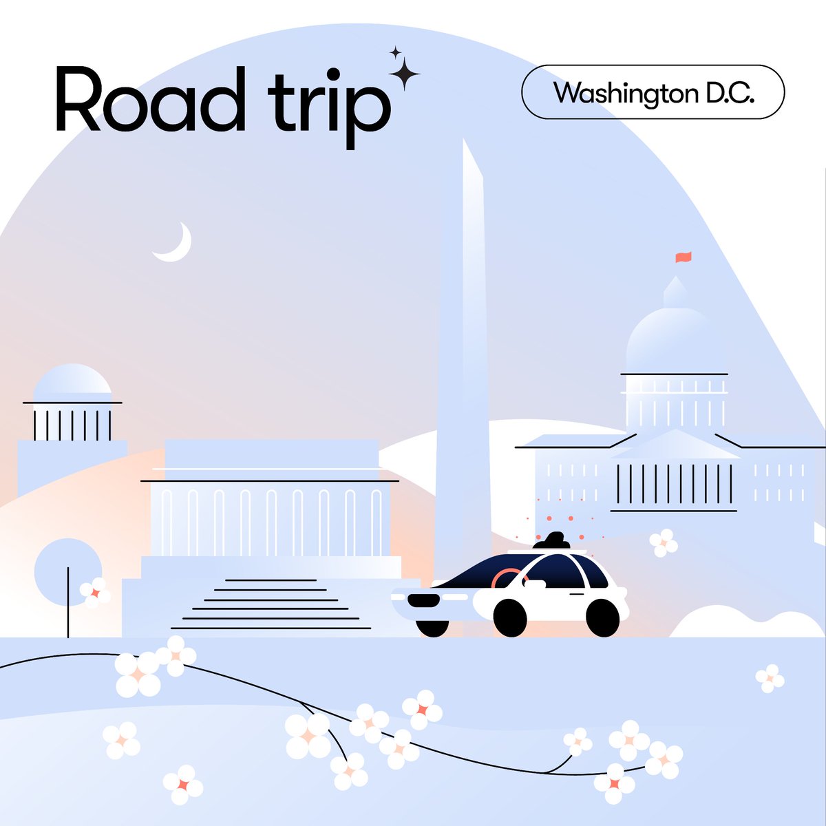 We’re taking the Waymo Driver on another road trip—this time to Washington, D.C., and just in time to catch the cherry blossoms! 🇺🇸🏛️🌸 This testing continues our efforts to introduce our Driver to diverse environments. Learn more about our cross-country training program: