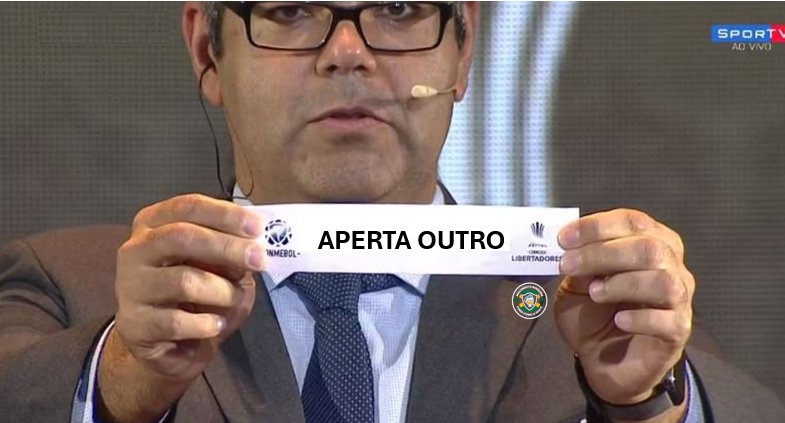 movnfcag's tweet photo. dia de sorteio de libertadores heinnnn

qual a expectativa, movimento? por vocês tanto faz ou vão torcer pra pegar coisas leves? https://t.co/eGRRwTntwI