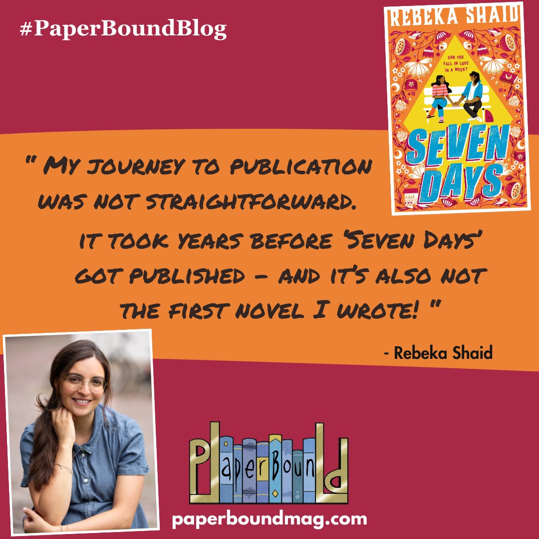 🎉New blog post!🎉 We're proud to feature YA author Rebeka Shaid in a brand new interview this week. Join us as we chat all about her stunning coming of age debut #SevenDays, set in #Bristol, UK. Published by @WalkerBooksUK Interview here 🧡📚👇 paperboundmag.com/2024/03/19/int…