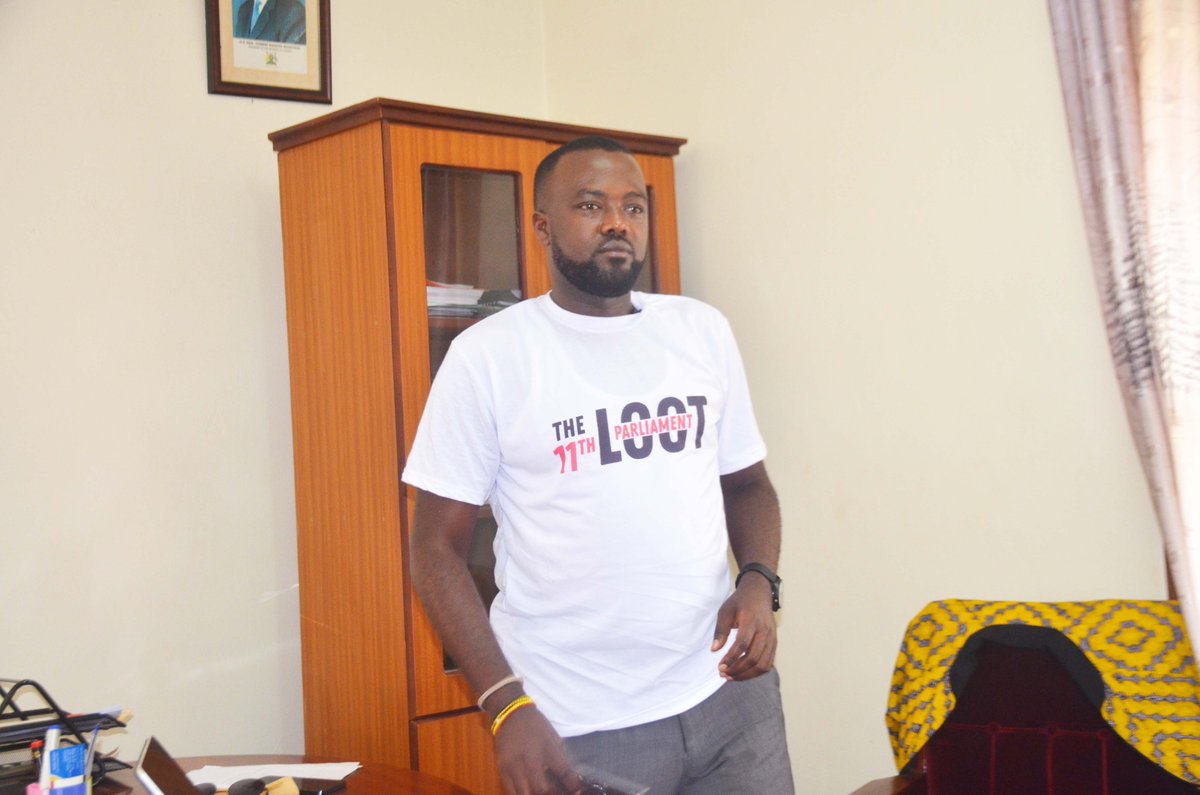 DailyMonitor's tweet photo. Mr @harderHB who has been the deputy Kampala Resident City Commissioner for Rubaga Division, pictured in his office hours before he handed it over to Ms Doreen Keita Kagabi, the deputy Resident City Commissioner in charge of Kampala Central following his suspension.
 “I believe my decision is good for me, the President (@KagutaMuseveni) and my country. I can’t apologize to the Speaker (@AnitahAmong ). I leave an honorable man. I wish you a nice time of service but stay on course even if what you do hurts some people. That is the only way you will represent the president and the public,” Mr Burora said after handing over the office to Ms Keita.
https://t.co/EApawEgxvL
#MonitorUpdates  
📸SYLIVIA KATUSHABE
