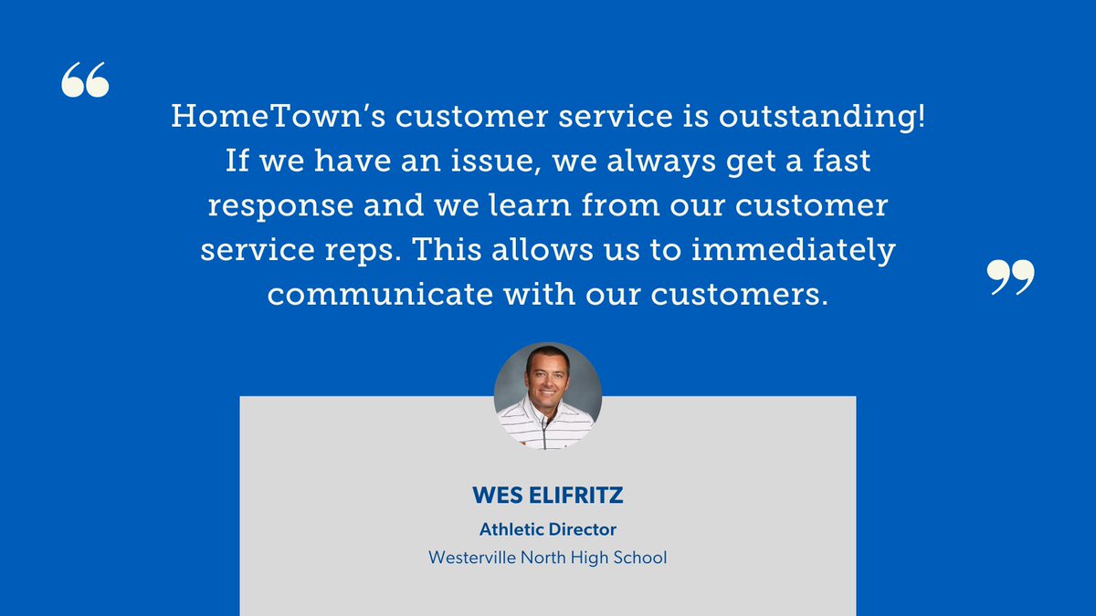 Our March Spotlight interview with Wes Elifritz, AD at @NorthWarriorsAD, is now live! We sat down to discuss how Westerville North HS is using HomeTown, how the platform has helped streamline his athletic department, & more. Watch the full interview: ow.ly/FUcS50QVVJ2