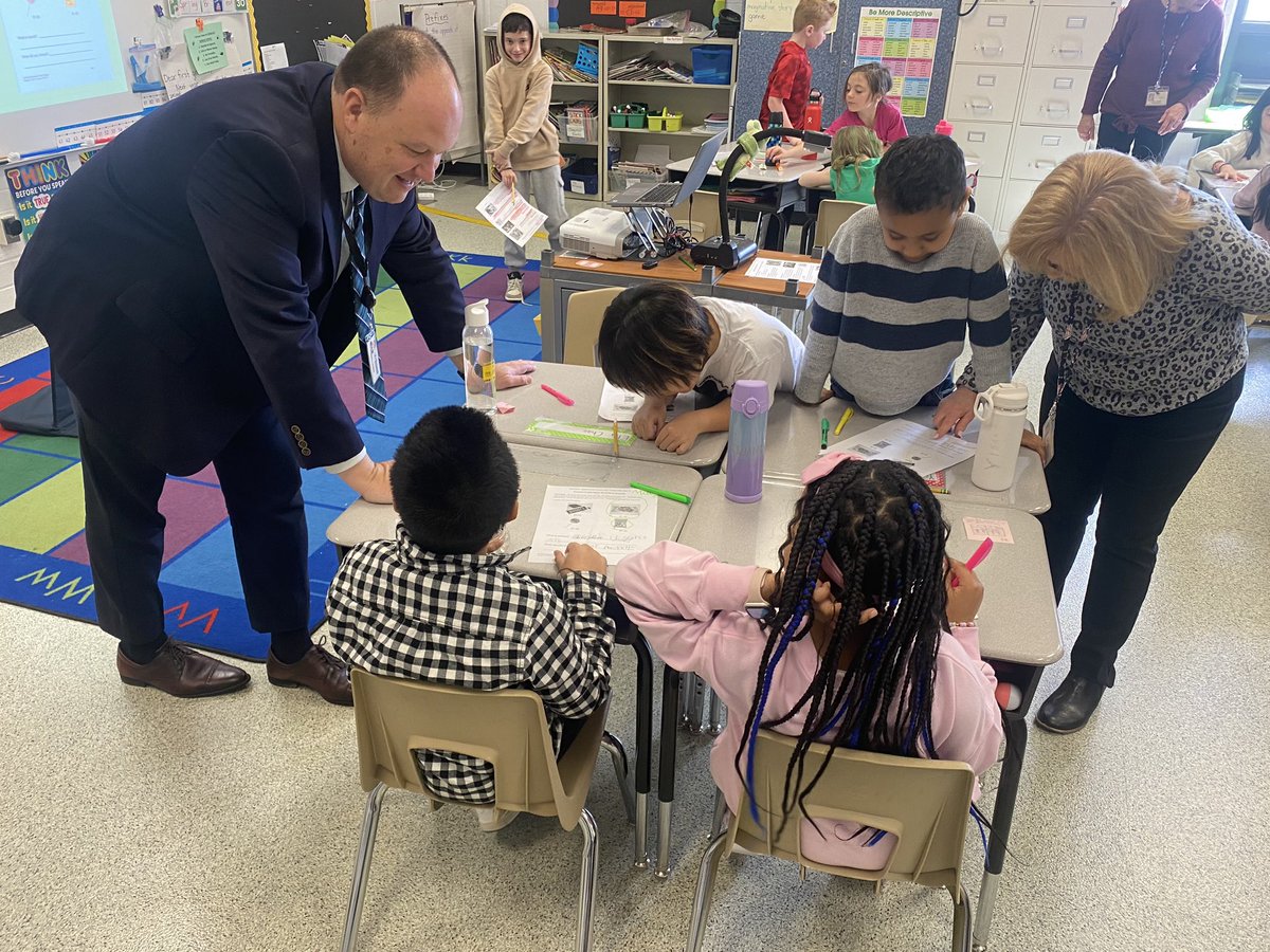 Thank you to our Acting Superintendent Mr. Bill Barnes for visiting WFES. We appreciate your engagement with students and staff! @hcpss
