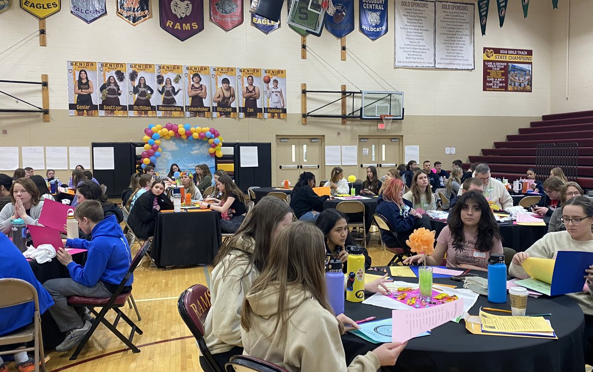 Nearly 150 students from 13 high schools across NW Iowa gathered at MVAOCOU to explore leadership as part of @IAStuCo. Topics included mental health, combatting human trafficking, school service projects and more. Thanks to @IowaDPS, @MuscoLighting, and Your Life Iowa for…