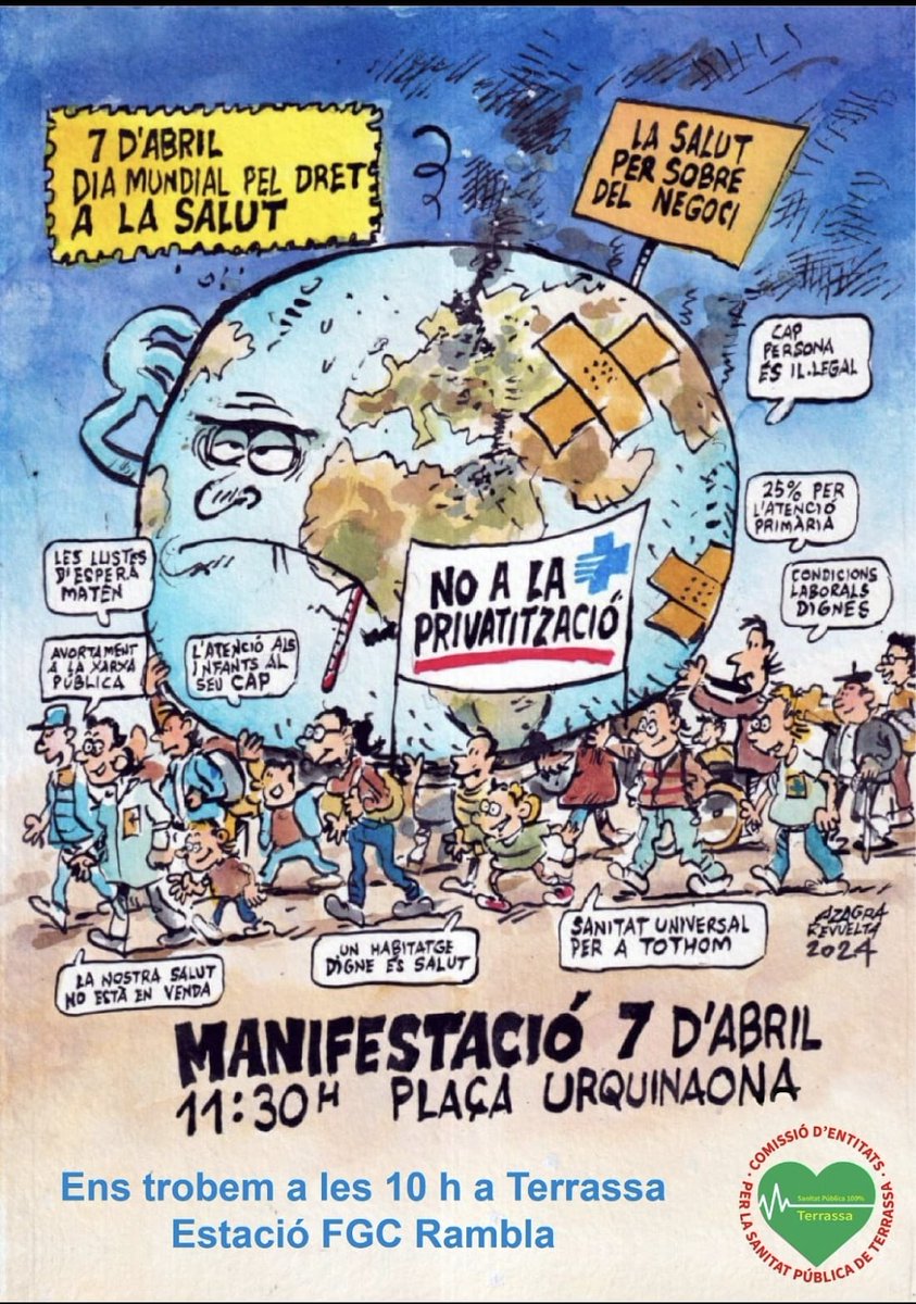 📣El activismo de la salud tiene nombre y apellidos:
➡️SANIDAD PÚBLICA Y UNIVERSAL 100%
Y dirección:
➡️C/ Mejor SIN MUTUAS
➡️Ciudad: QUE NO TE ENGAÑEN.
#SanitatPublica 
#7abril2024