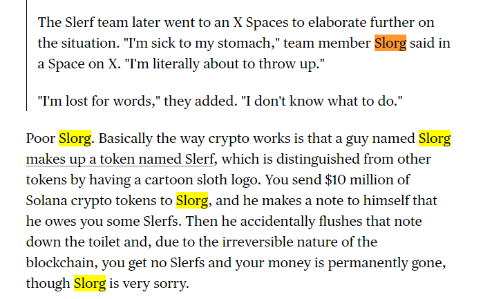 Hey I assume you only skimmed what was going on, but I was a panelist on that spaces because I run the <a href="/solincinerator/">Sol-Incinerator</a> — where the tokens were burnt.

I am not a team member

I am not affiliated with the token

I didn't even say these things, that was @Slerfsolana 

This is all