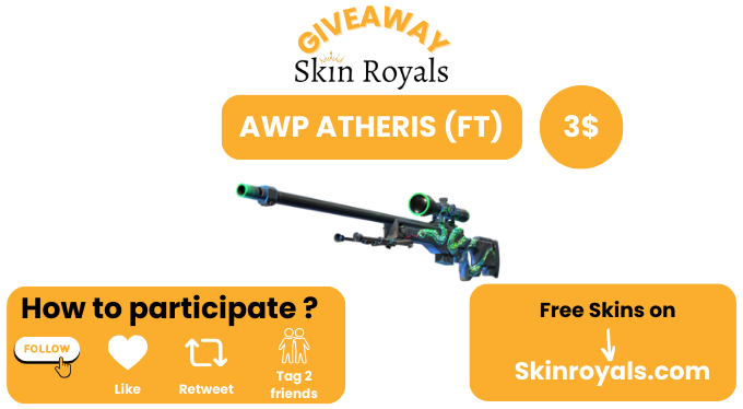 🔥 REMINDER CS2 GIVEAWAY 🔥

AWP | Atheris (FT) 3$

✅Follow me <a href="/SkinsRoyals/">Skin Royals</a>
✅Like &amp; Retweet
✅Tag 2 Friends

👉 Giveaway ends in 24 hours!