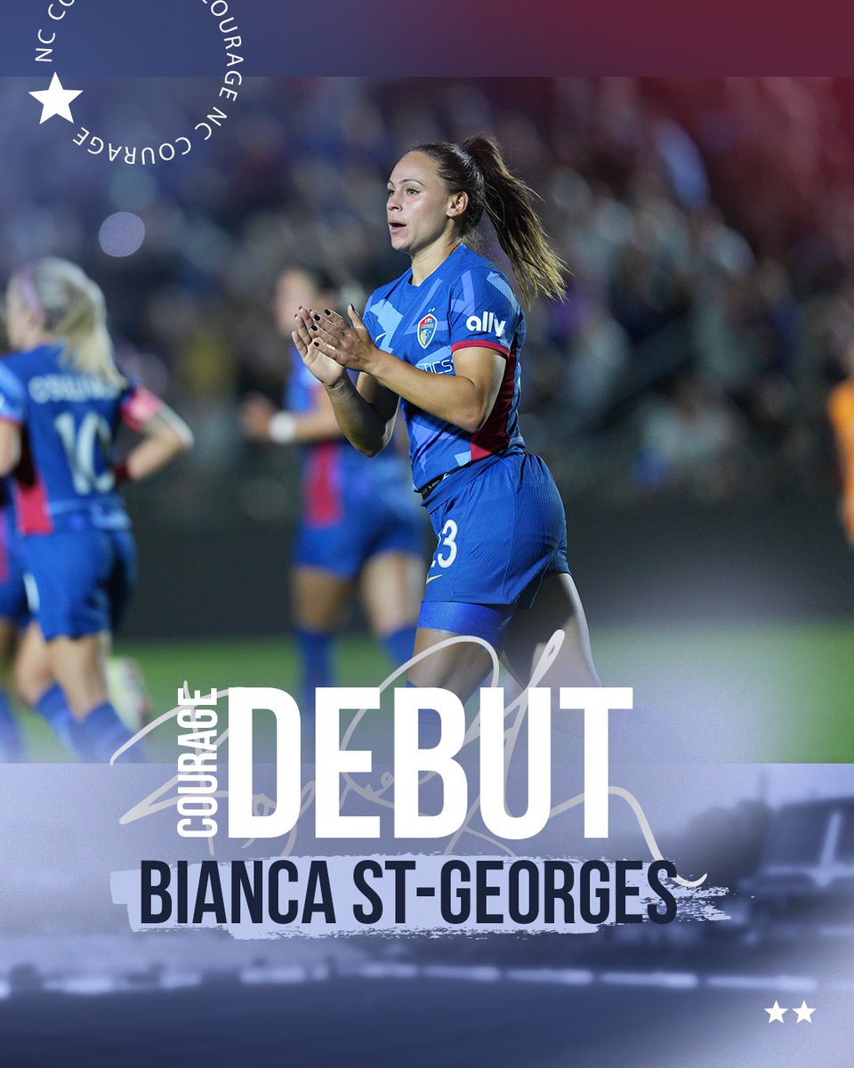 TheNCCourage's tweet photo. Two goals in your debut it pretty good, right?!

Welcome home, @biancastgeorges 🏡

#ForTheLove https://t.co/R8MGy53UZS