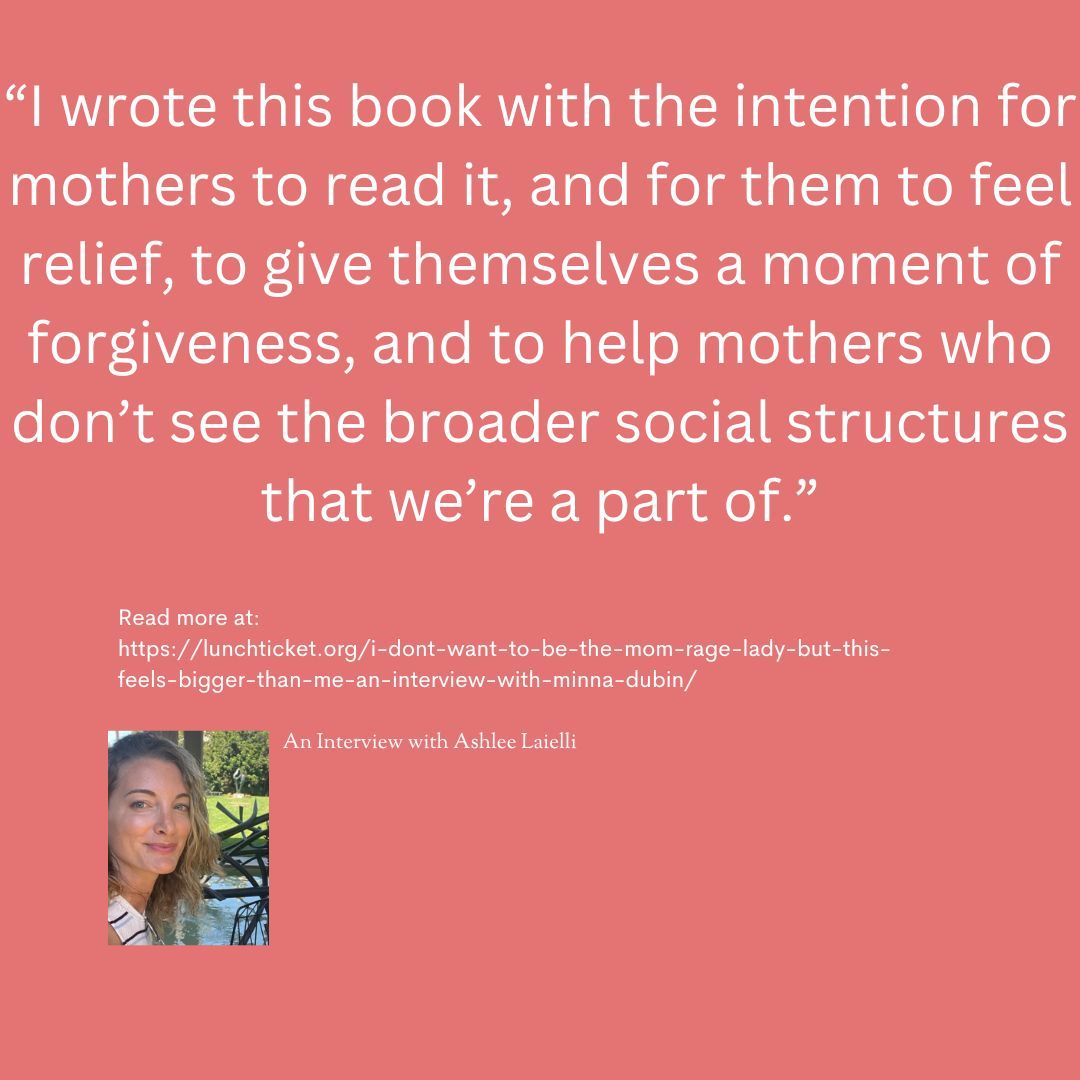 'I wrote this book with the intention for mothers to read it, and for them to feel relief, to give themselves a moment of forgiveness, and to help mothers who don’t see the broader social structures that we’re a part of.' Interview with Ashlee Laielli buff.ly/48Z1eSH