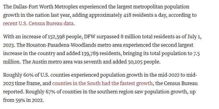TripleNetTom's tweet photo. This is why I continue to focus on DFW. Competition is strong but there is unlimited opportunity. Insane growth. #dfwrealestate #commercialrealestate #realestate #dfwgrowth #realestateinvesting https://t.co/yY1rvedIlR