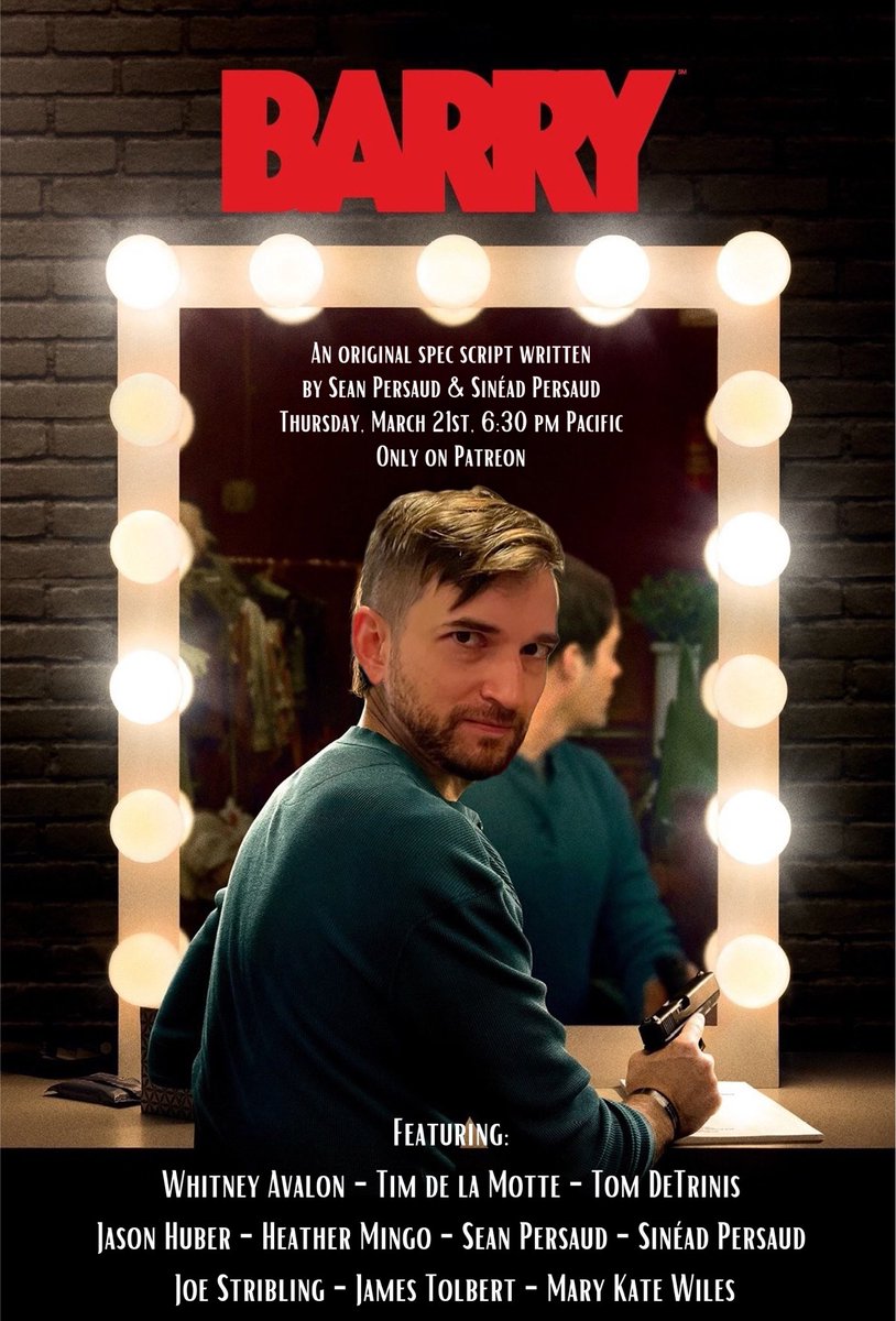 This month’s P@treon reading is an original spec script <a href="/sineadpersaud/">Sinéad Persaud</a> &amp; @seanpersaudmd wrote for HBO’s Barry. Happening this Thursday night for our $30+ patrons! 

Patreon.com/shipwreckedcom…