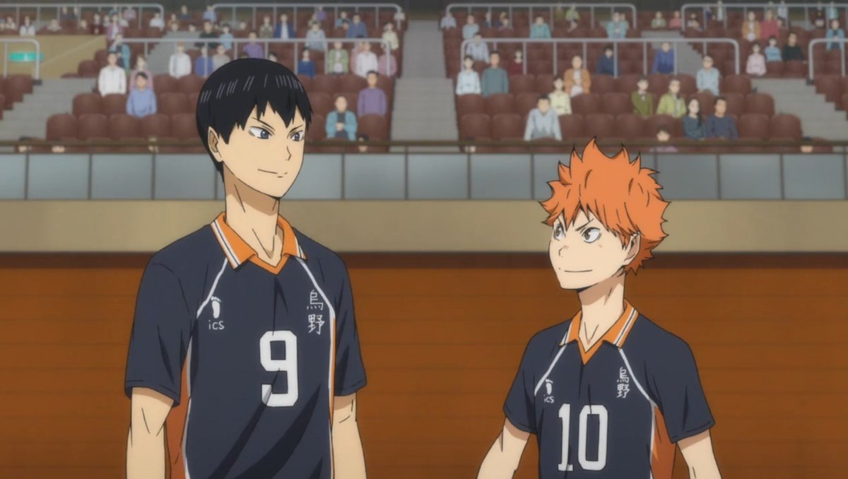 kiyosart's tweet photo. Kageyama always smiling when he's with Hinata, so adorable 😭 https://t.co/Xwq6G9ucYd