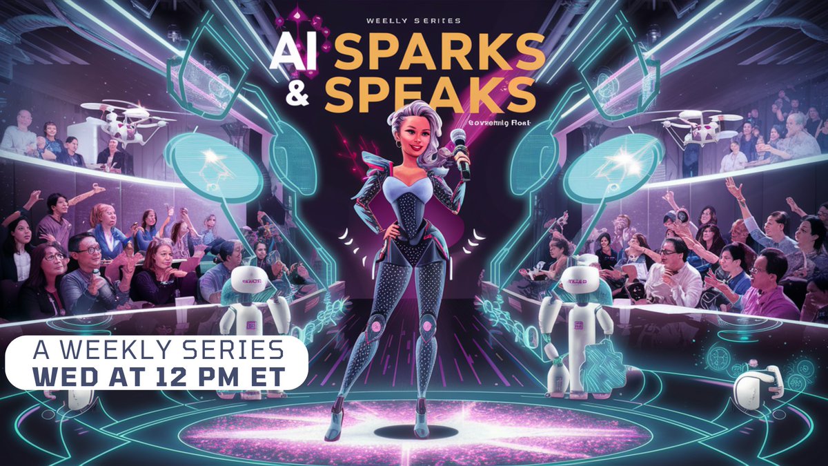 DemystifyEvents's tweet photo. Get ready for "AI Sparks &amp; Speaks"! 🚀 Dive into the coolest AI tools for business, events, productivity, &amp; creativity. Your chance to learn, share, &amp; spark discussions on AI's game-changing impact. Join here: https://t.co/wi20gbun20… #AItools #AIeducation #AIevents #AIcommunity https://t.co/7Yaj918AgA
