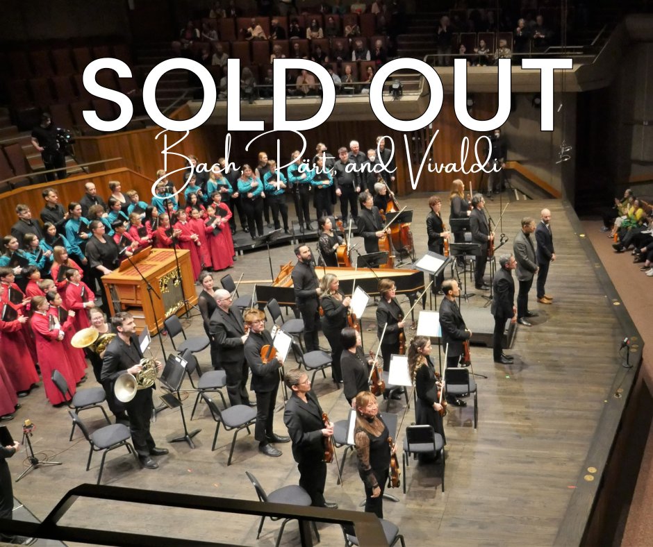 Yesterday afternoon's concert of Bach, Pärt, and Vivaldi sold out the @UVicFarquhar! Thanks to all who joined us in support of this brilliant community collaboration with @VoxHumanaChoir, @VicChildrnChoir & @ChristChurchVic. #yyjnews #yyjevents #concertrecap #vicsymphony