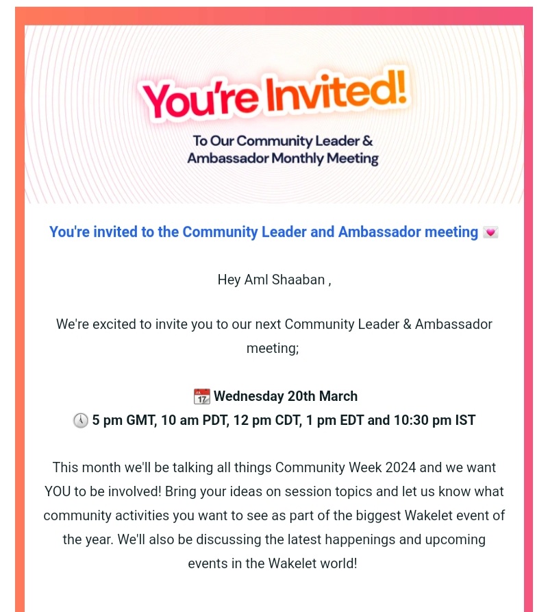 AmlShabaan6's tweet photo. Thanks
#WakeletWebinar
#WakeletEducators
#Wakeletcommunity
#Wakeletepic https://t.co/IwdTvLe3pw