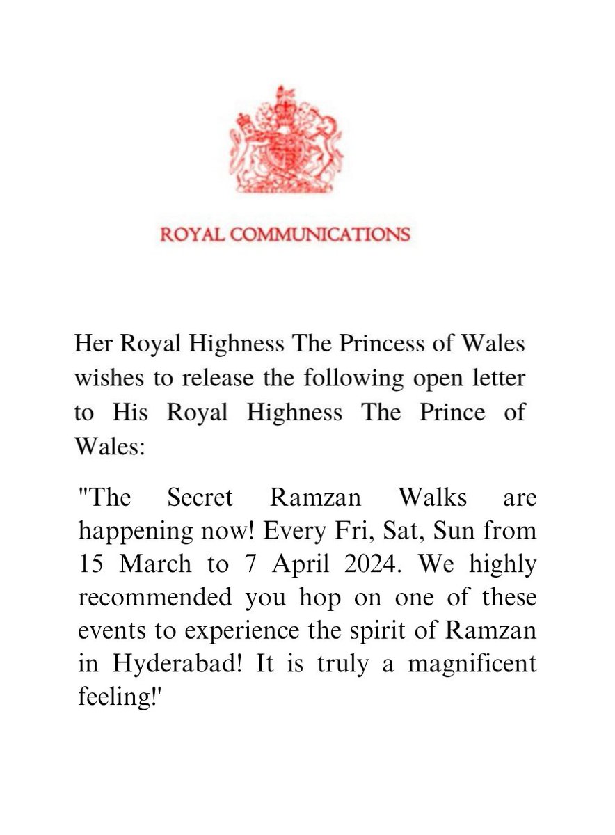 #RoyalAnnouncement 😁 thedeccanarchive.in/events