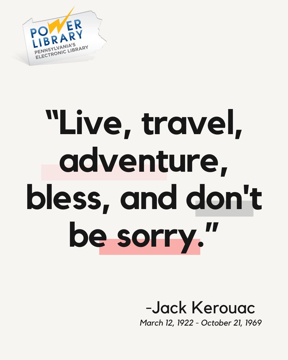 PowerLibrary's tweet image. Discover the literary journey of Jack Kerouac and immerse in the Beat movement at your #LocalLibrary! 📚 #OnTheRoad #LiteraryInfluence  powerlibrary.org/about/find-a-p…
