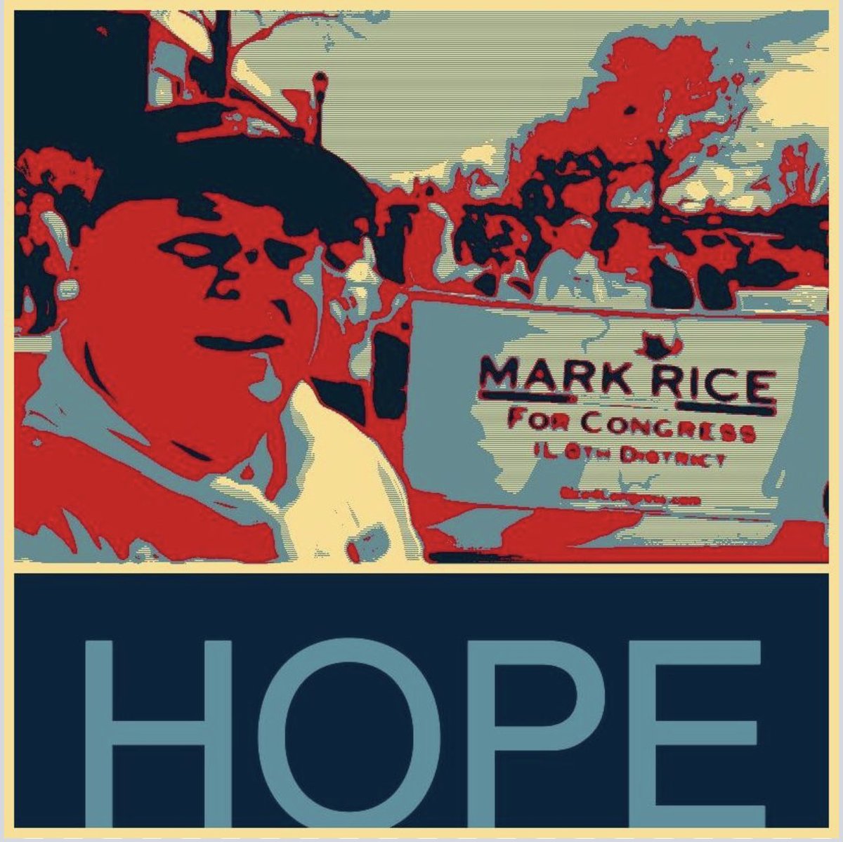 MarkRiceforIL8's tweet photo. Here’s some real hope and change for IL8th district in 2024—> https://t.co/wuGcYhrO7o
#IL8 #Illinois #VoteRed https://t.co/VwHuSZMaiZ