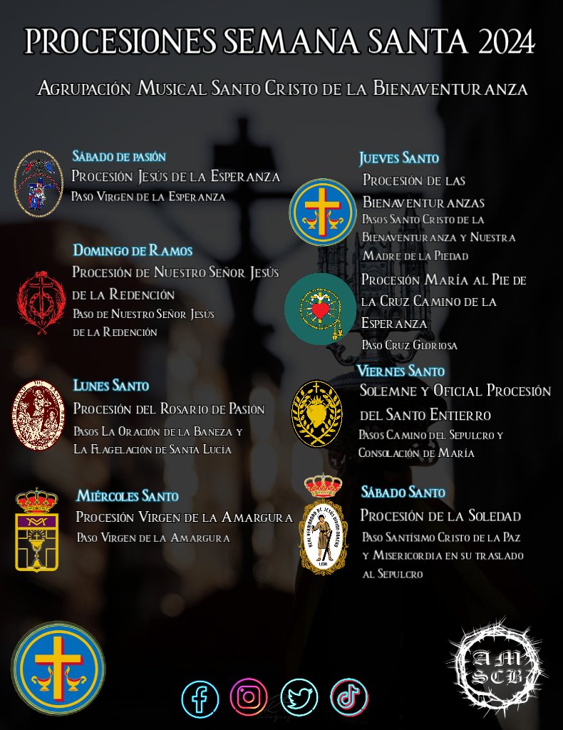 PROCESIONES SEMANA SANTA 2024