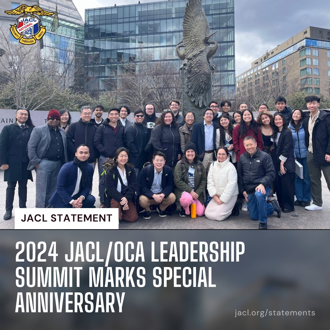 Last week, along with our friends at @OCANational, we completed yet another JACL/OCA Leadership Summit! This year marked two special anniversaries for the program, which you can read more about at jacl.org/statements/202…