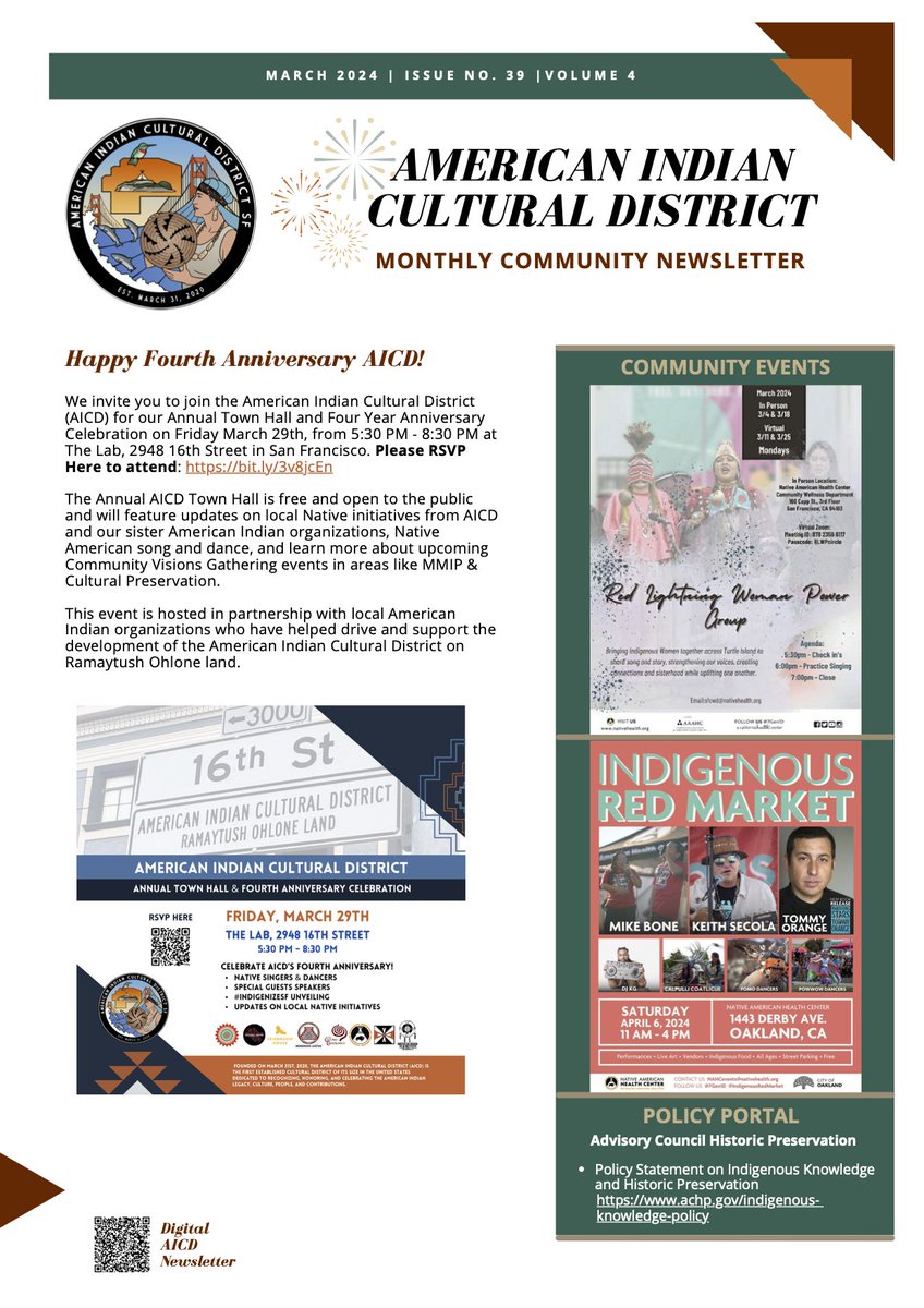 Check out AICD's Monthly Newsletter to learn more about local events and opportunities happening this month. Additionally, circle your calendars for AICD's upcoming Town Hall &amp; Fourth Anniversary Celebration on March 29th!

To view the Newsletter visit: bit.ly/48we8YW