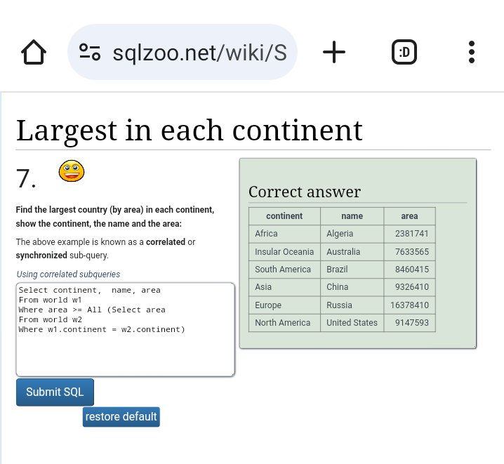 Pucheo_dataGuy's tweet image. When laptop shutdowns, I grind #SQL here 👇 #SQLZoo